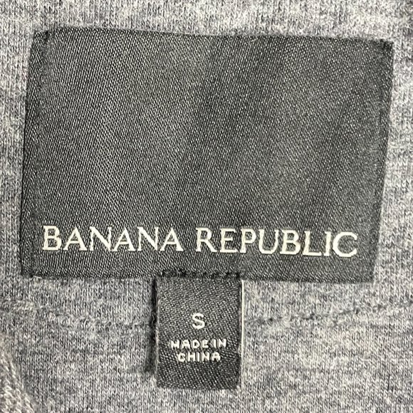 Men’s Gray Banana Republic Grey 1/4 Zip Wool Blend Sweater Small - Picture 4 of 5